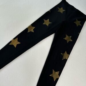 Ultracor Women's Size S Lux Knockout Star Print Legging Black Gold